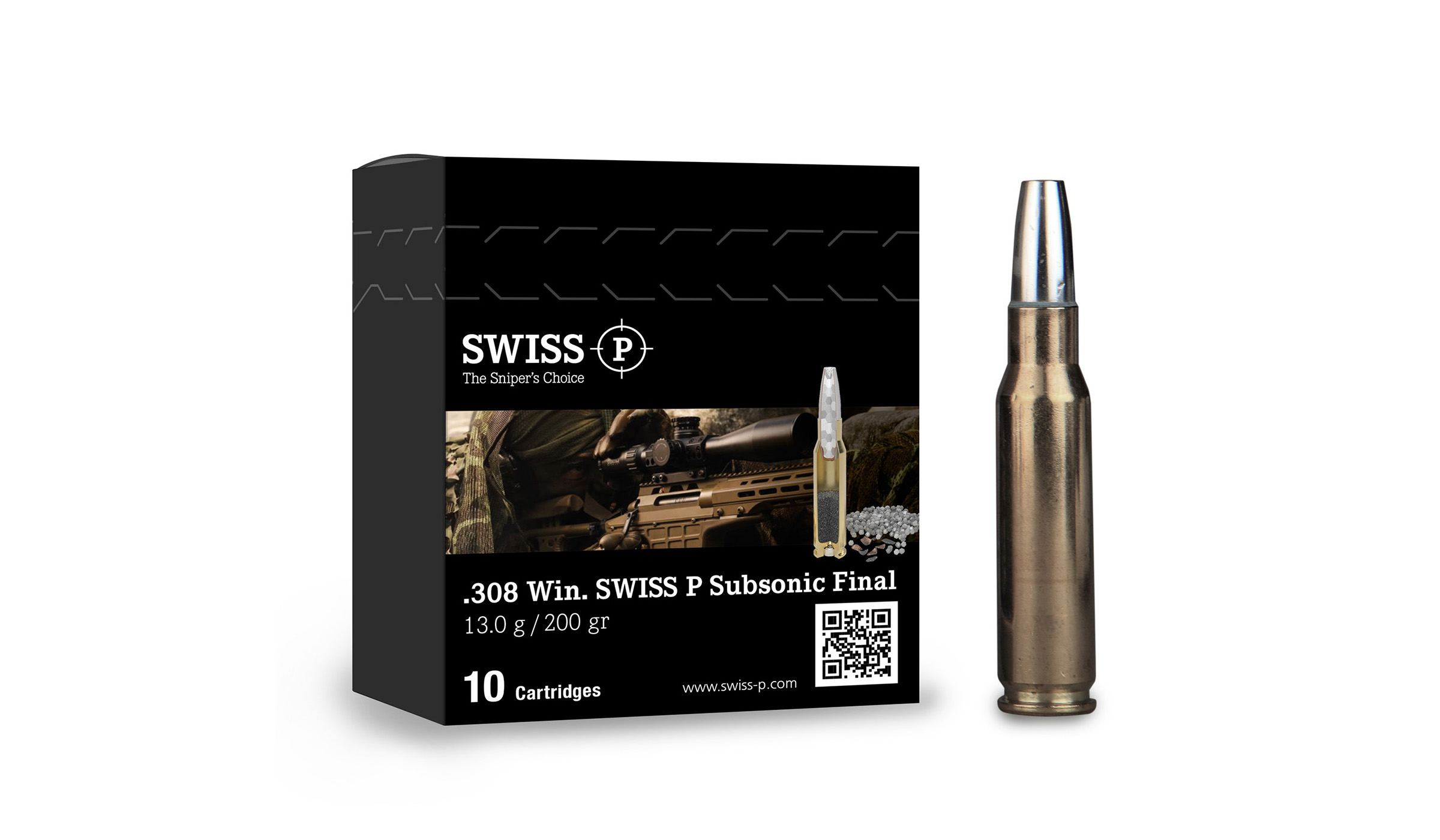 SWISS P .308 Win. Subsonic Final 13,0g/200gr