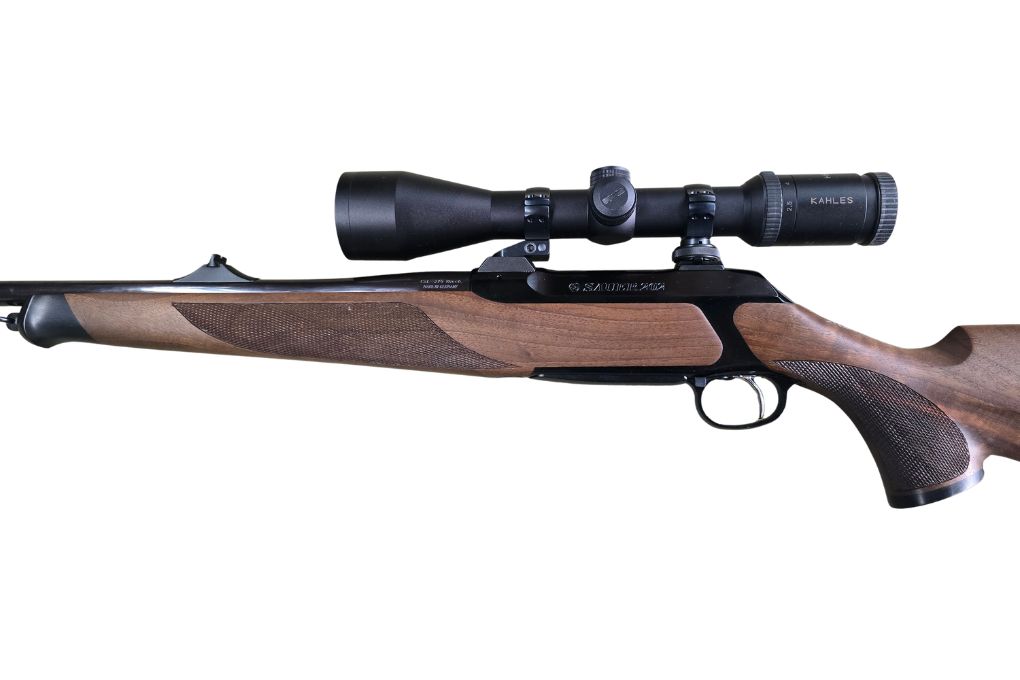 gebr. SAUER 202 Stahl mit orig. SM montiertem KAHLES Helia CBX 2,5-10x50L Abs. 4LP, Zustand: Sehr gut