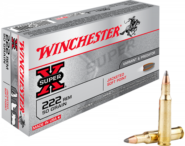 WINCHESTER .222 Rem. Super-X JSP 2,4g/50gr