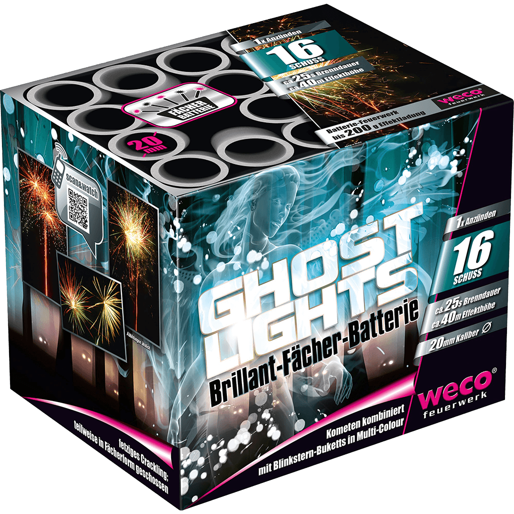 WECO Ghost Lights 16 Schuss Batteriefeuerwerk