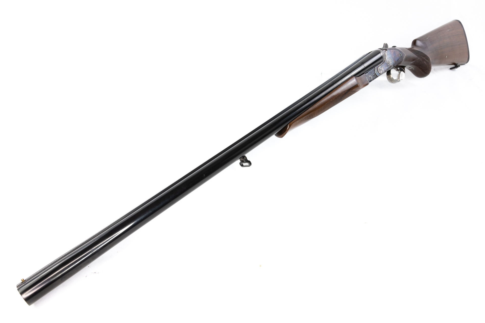 gebr. BRÜNNER Doppelflinte Ringneck mit langen Seitenplatten LL71cm Einabzug und Variochoke Zustand: Gut