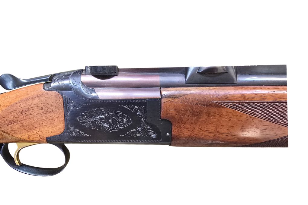 gebr. FN B25 mit SEM montiertem KAHLES Helia S 1,1-4,5x20S Abs. 4 mit WECHSELLAUF Kal. 20/70 LL66cm, 3/4-1/1, #F0124, Zustand: Sehr gut