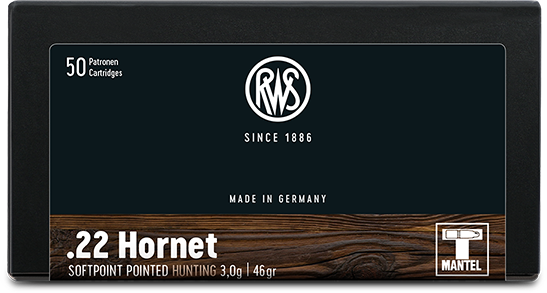 RWS .22 Hornet Teilmantel 3,0g/46gr