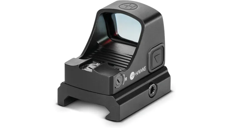 HAWKE Endurance Reflex Sight, 1x21, 3 MOA Multi, Dot/Circle Dot Red, Weav., RMSc HAWKE Endurance Reflex Sight, 1x21, 3 MOA Multi, Dot/Circle Dot Red, Weav., RMSc