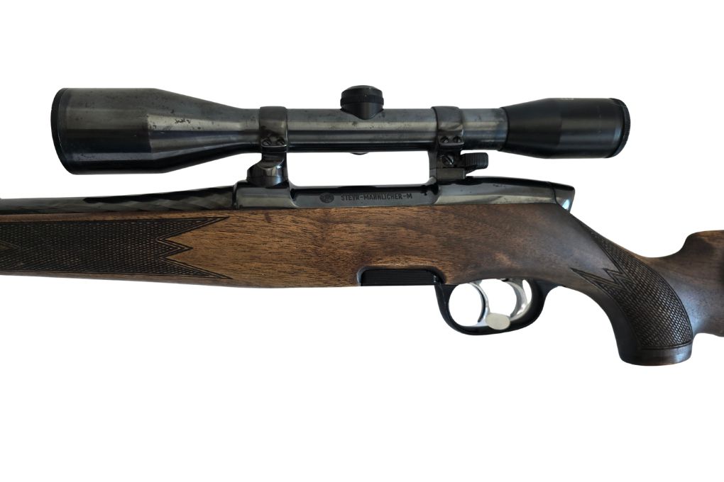 gebr. STEYR Mannlicher mit orig. SM montiertes SCHMICT&BENDER 6x42S Abs.7A, Zustand: Gut