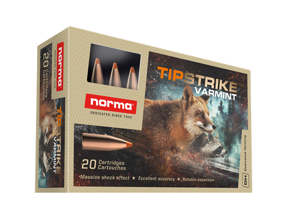 NORMA .243 Win. Tipstrike Varmint 4,9g/76gr