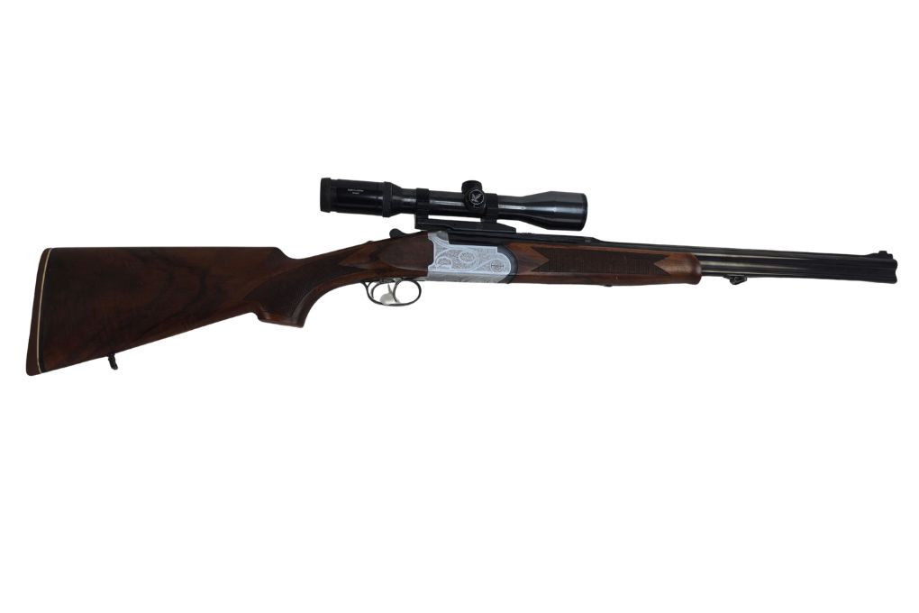 gebr. ZOLI BBFL Mod. Austro mit AM montiertes SWAROVSKI Habicht 1,5-6x42S Abs. 4A, Zustand Sehr gut, Kal. 20/76