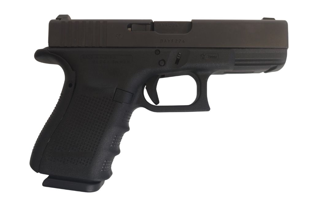 gebr. GLOCK Mod. 19 Gen. Gen. 4 mit GTL 21 Xenonlicht, Reservemagazin und Zubehör im Originalkoffer, Zustand: Sehr gut, NPR: € 1.174,00