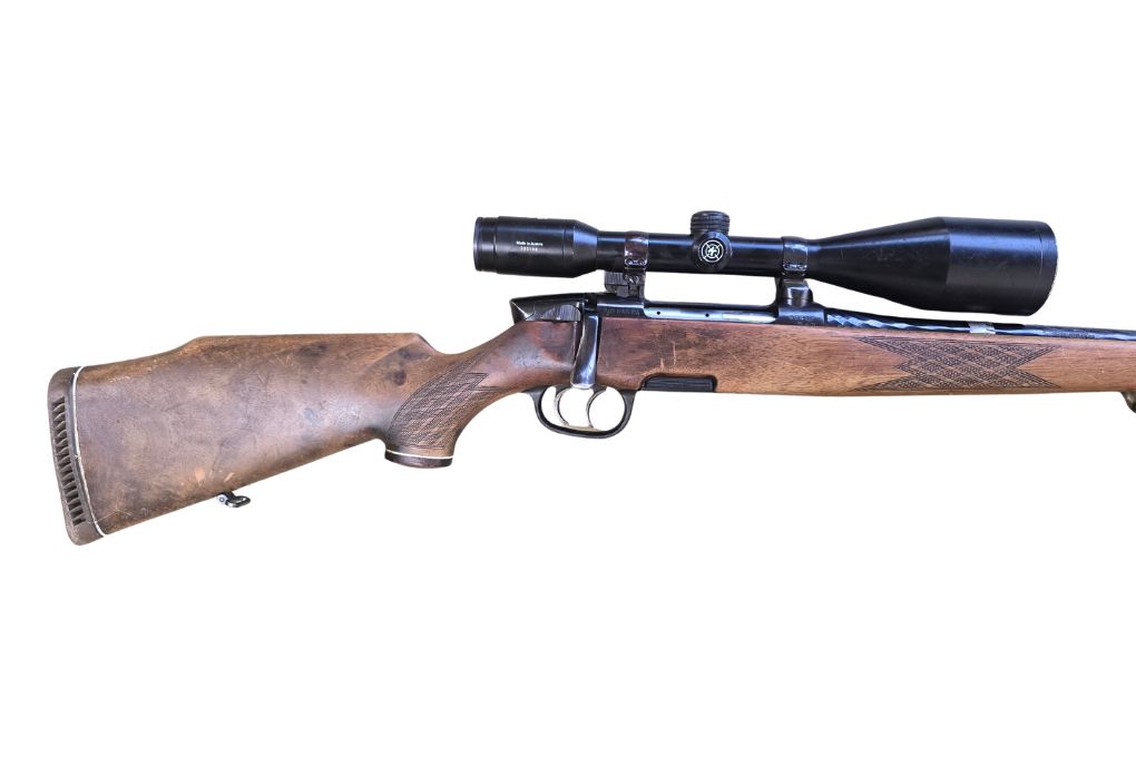 gebr. STEYR Mannlicher Mod. M, mit orig. Steyr SM montiertem KAHLES Helia L 7x56 Abs. 4A, Zustand: Gut