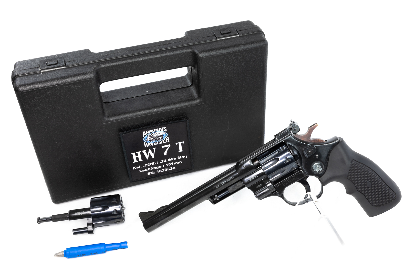 gebr. WEIHRAUCH Mod. HW7T DUO mit Wechseltrommel (freies Zubehör) Kal. 22 l.r.#1629632 Zustand: Sehr gut