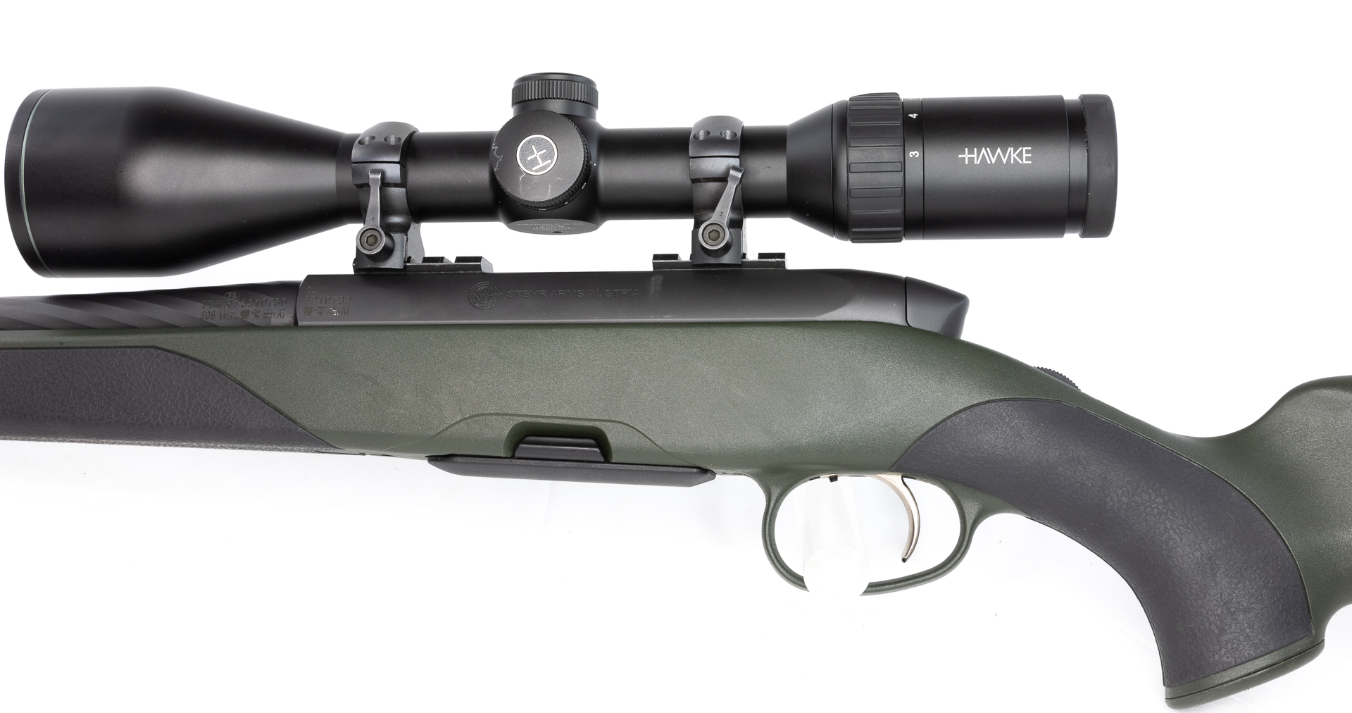 gebr. STEYR ARMS CLII SX mit montierten HAWKE Endurance 3-12x56 Abs. 4NP Zustand: Neuwertig, NPR: € 3.279,00