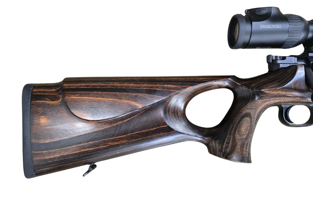 gebr. MAUSER M12 Lochschaft mit STALON Schalldämpfer mit orig. SM montiertes SWAROVSKI Z6i 2-12x50L mit Ballistikturm, Abs. 4A-I, Zustand: Neuwertig - NPR: € 6.378,00