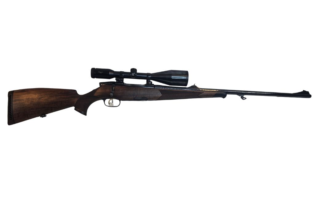 STEYR Mannlicher Luxus, mit org. SM montiertes SWAROVSKI Habicht Nove 8x56L Abs. 7A, Zustand: Sehr gut