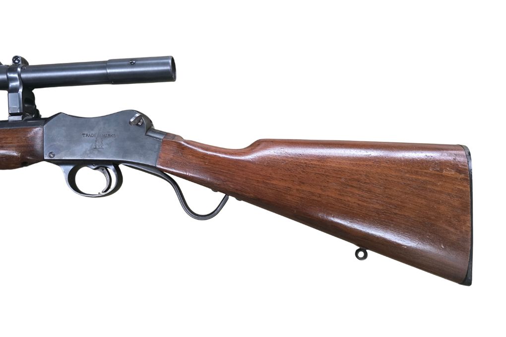 gebr. BSA Unterhebel-Einzellader mit montiertem ZEISS Zielklein, Abs. 7A, Rarität - Zustand: Gut