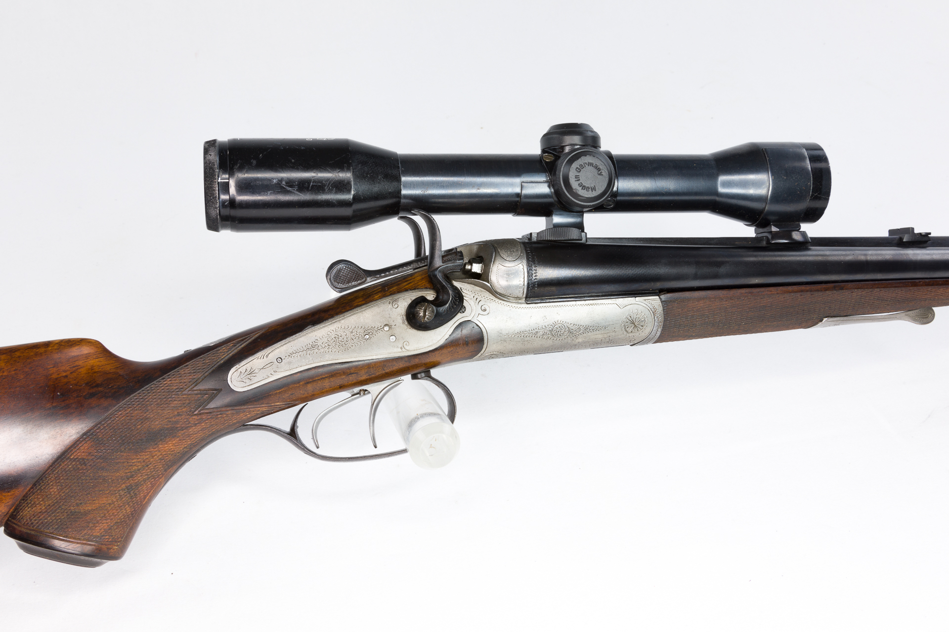 gebr. Ferlacher Hahnbüchsflinte mit montiertem Hensoldt 4x32