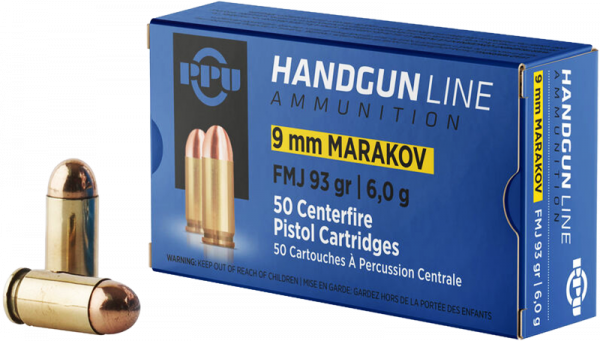 PPU Patronen 9mm Makarov 93gr