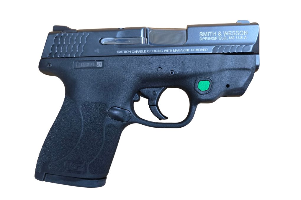 gebr. SMITH & WESSON Mod. M&P 9 Shield mit integrierten Laser in der Originalbox, Zustand: Neuwertig