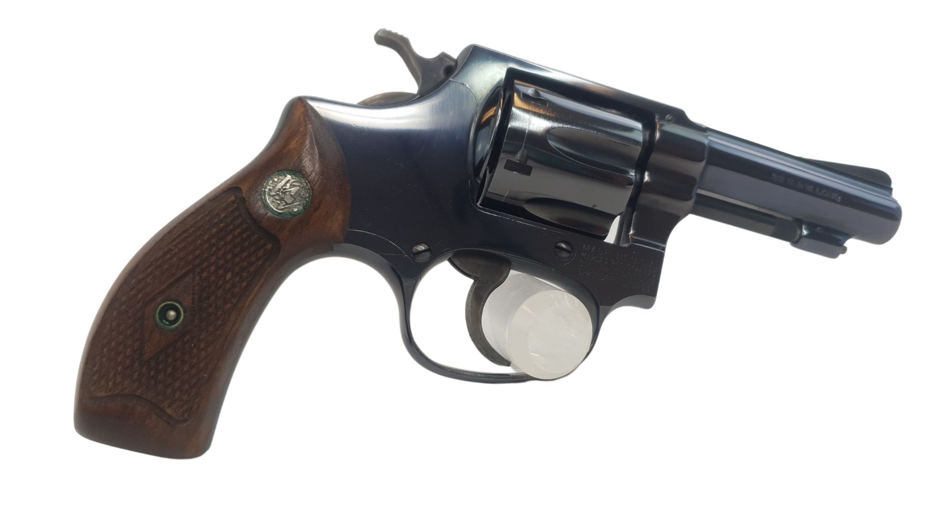 gebr. SMITH & WESSON Revolver Mod. 28-2 Highway Patrolman, 4" mit Holzgriff, Zustand: Sehr gut 