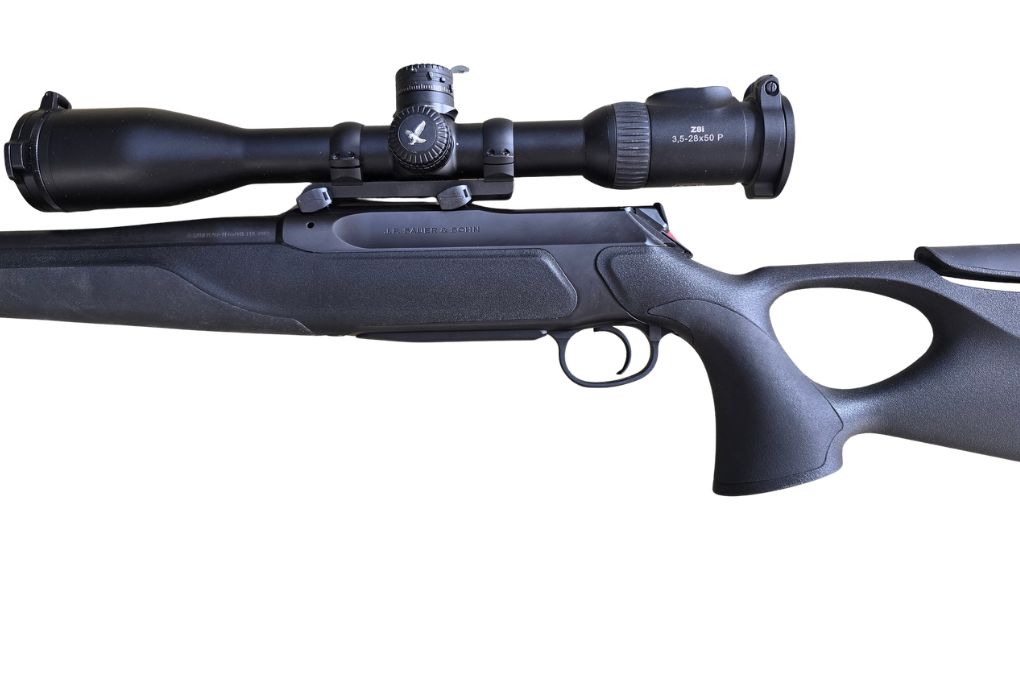 gebr. SAUER 505 Synchro XT mit montiertem SWAROVSKI Z8i 3,5-28x50P L Abs. 4A-I mit BTF und ROEDALE Hybrid 47XK+ #HT47XK-00577, Zustand: Neuwertig