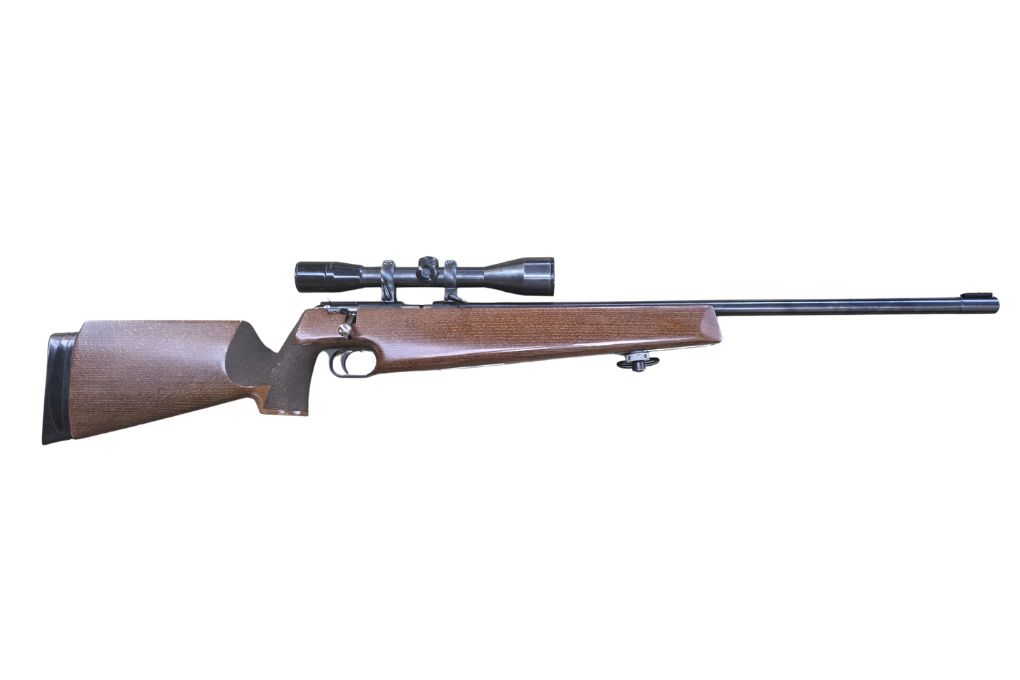 gebr. ANSCHÜTZ KK-Match mit Fixmontage montiertes KAHLES Helia 6x42S2 Abs. 6, Zustand: Gut
