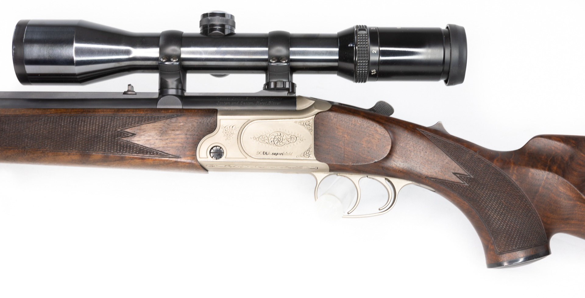 gebr. SODIA Superleicht Mod. Premium mit montierten SWAROVSKI Habicht 1,5-6x42L Abs. 7A  5,6x50R Mag. 20/76 - Zustand: Sehr gut