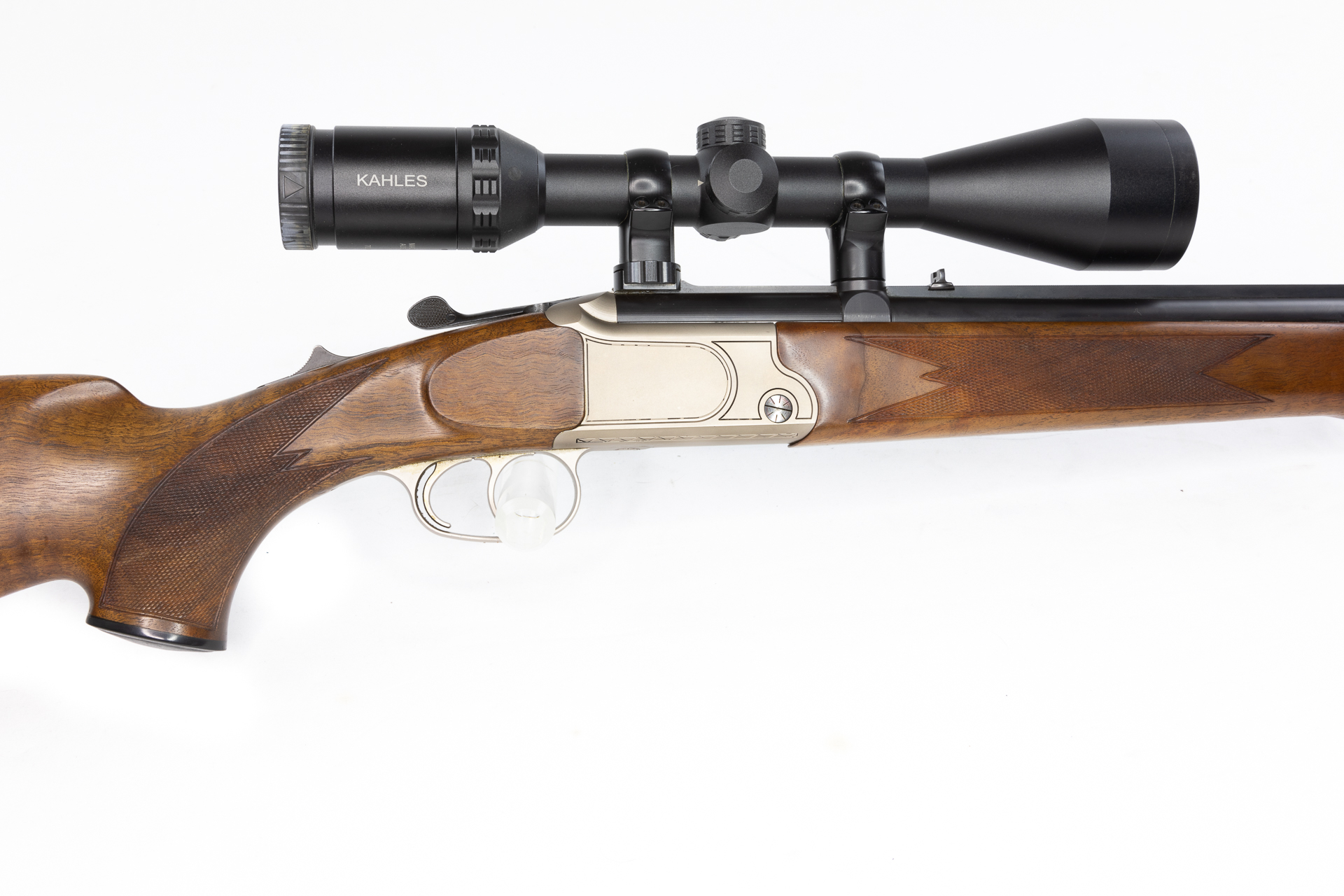 gebr. SODIA Superleicht, Mod. Standard, Kal. 20/76 - 5,6x50 RM mit montiertem Kahles KXi 3,5-10x50L Abs. 4-Dot gebr. SODIA Superleicht, Mod. Standard, Kal. 20/76 - 5,6x50 RM mit montiertem Kahles KXi 3,5-10x50L Abs. 4-Dot