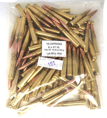 PPU 8x57 IS FMJ BT 12,85g/198gr  100 Schuss