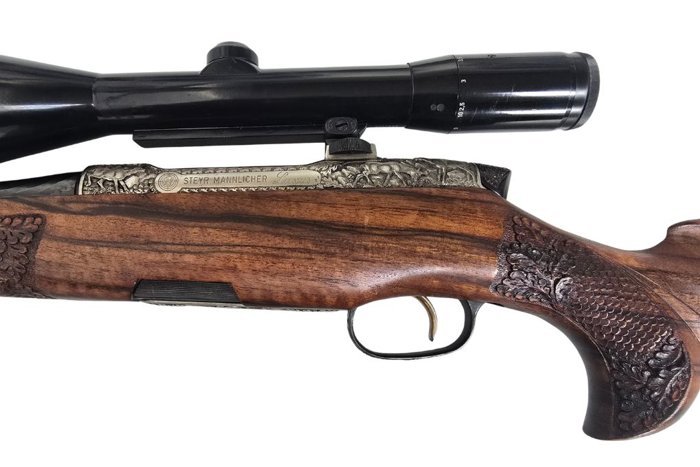gebr. STEYR Mannlicher Luxus ELEGANCE mit SEM montiertem ZEISS Diavari ZM 2,5-10x56ZM Abs. 4, Zustand: Sehr gut