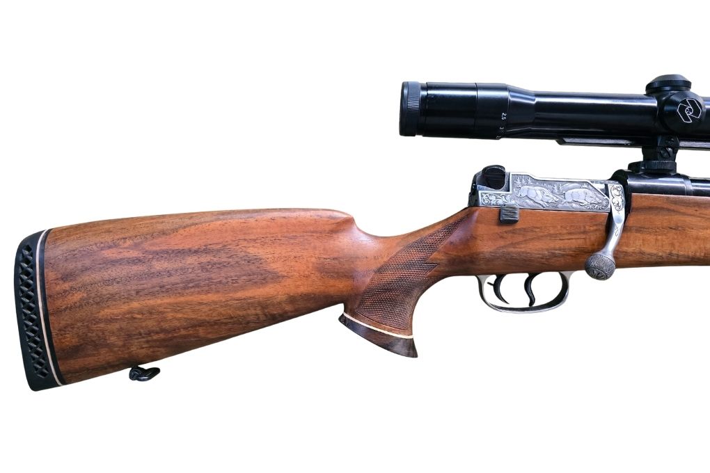 gebr. MAUSER Mod. 66SD mit graviertem System, dt. Stecher, mit SEM montiertes ZEISS Diavari-Z 2,5-10x52ZM Abs. 7A, Zustand: Sehr gut, Kal. 8x64S