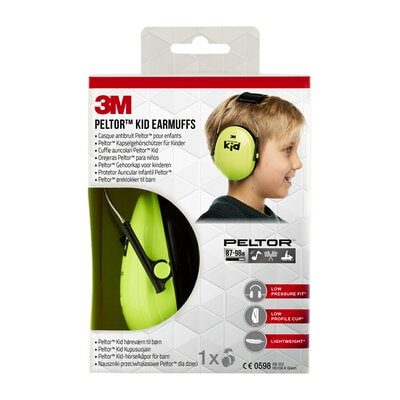 3M PELTOR Kid Gehörschutz Neongrün, 87 - 98 dB