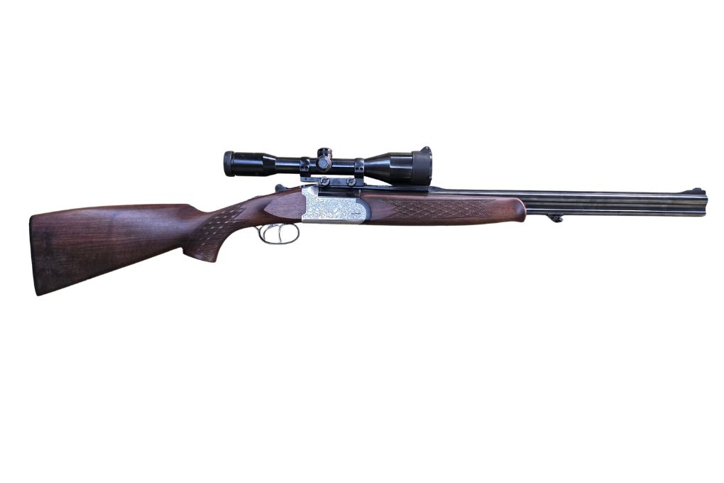 gebr. ZOLI Bockbüchsflinte Mod. Austro mit Fixmontage montiertes SWAROVSKI Habicht 6x42S Abs. 4A, Zustand: Neuwertig - Kal. 20/76