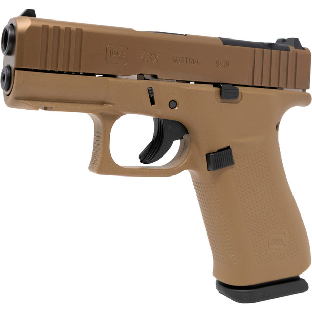 GLOCK 43X Pistolenset PR R/MOSK/FS/Coyote