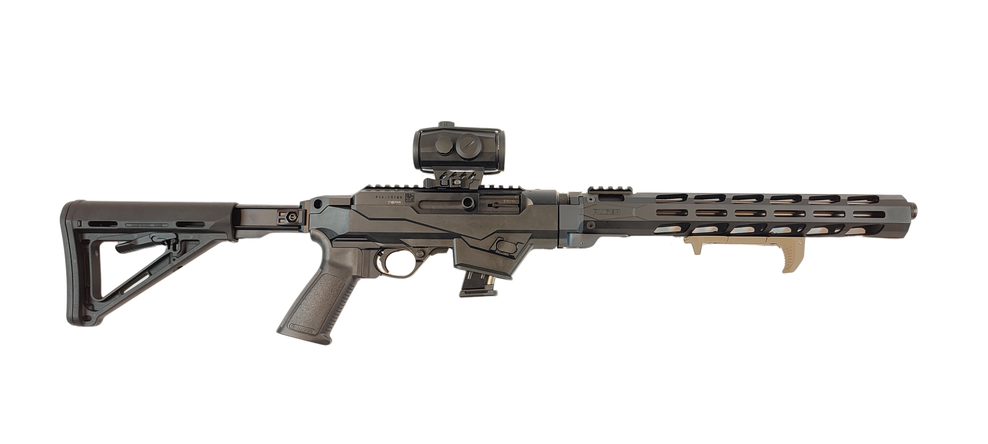 RUGER PC Carbine  LL40,9cm 9mm Luger mit HAWKE Red Dot & ALLEN Gewertasche