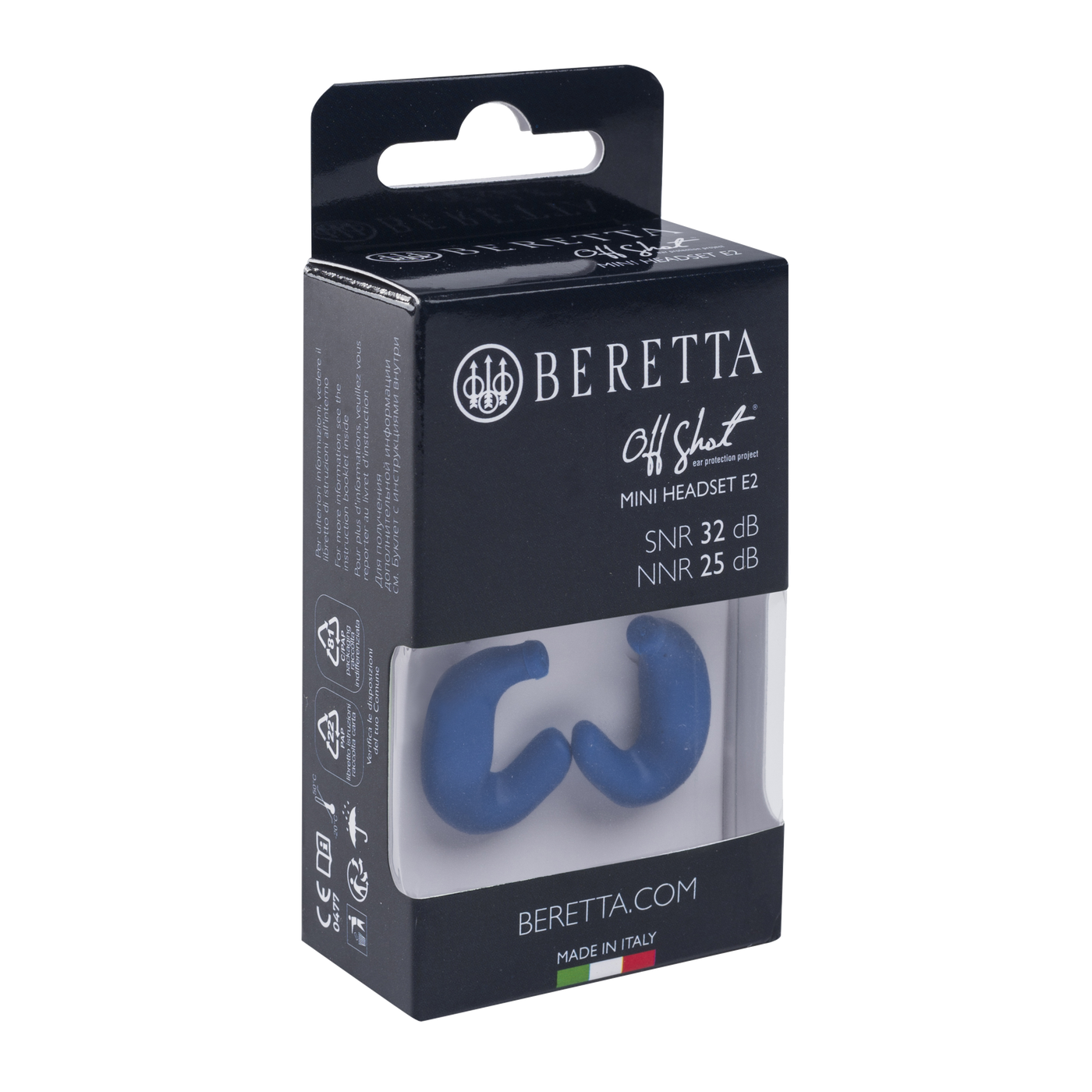 BERETTA Ohrstöpsel Mini Headset E2 Blau BERETTA Ohrstöpsel Mini Headset E2 Blau