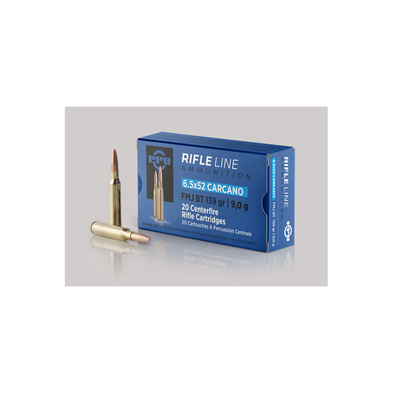 PPU 6,5X52 Carcano 9,0g/138gr PPU 6,5X52 Carcano 9,0g/138gr