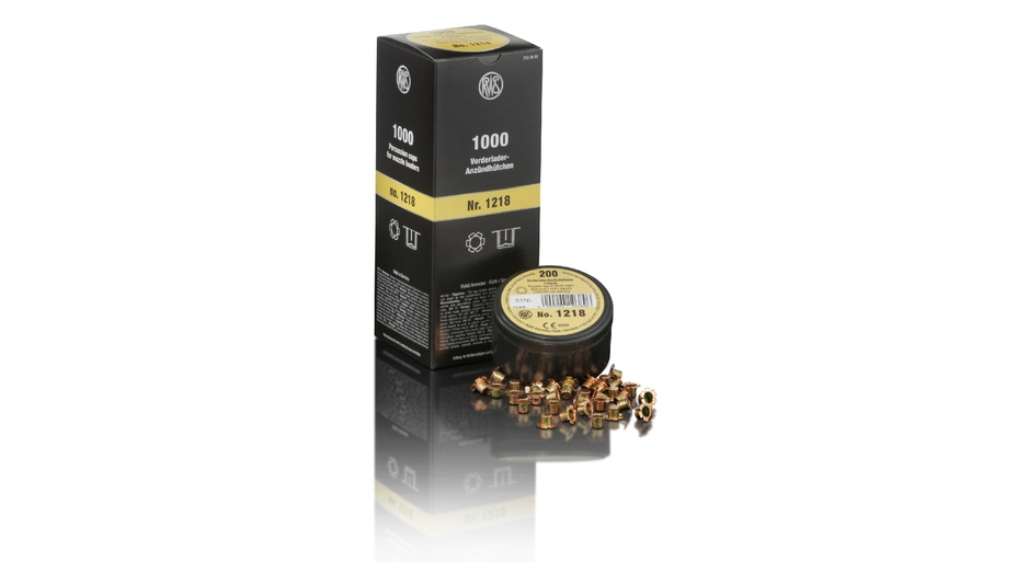 RWS Vorderladezündhütchen #1218 6-flügelig 5,9mm 