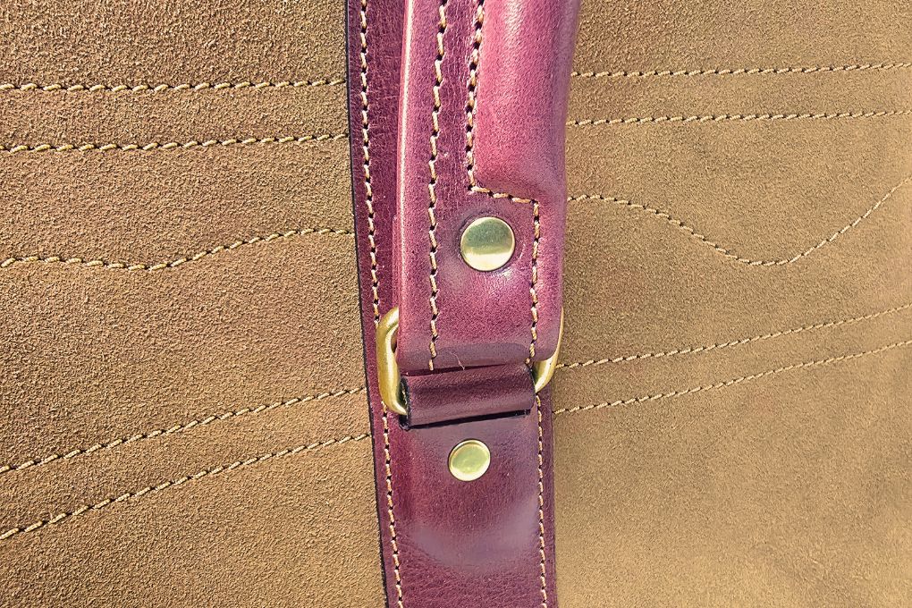 CORZO Wildleder Reisetasche Beige