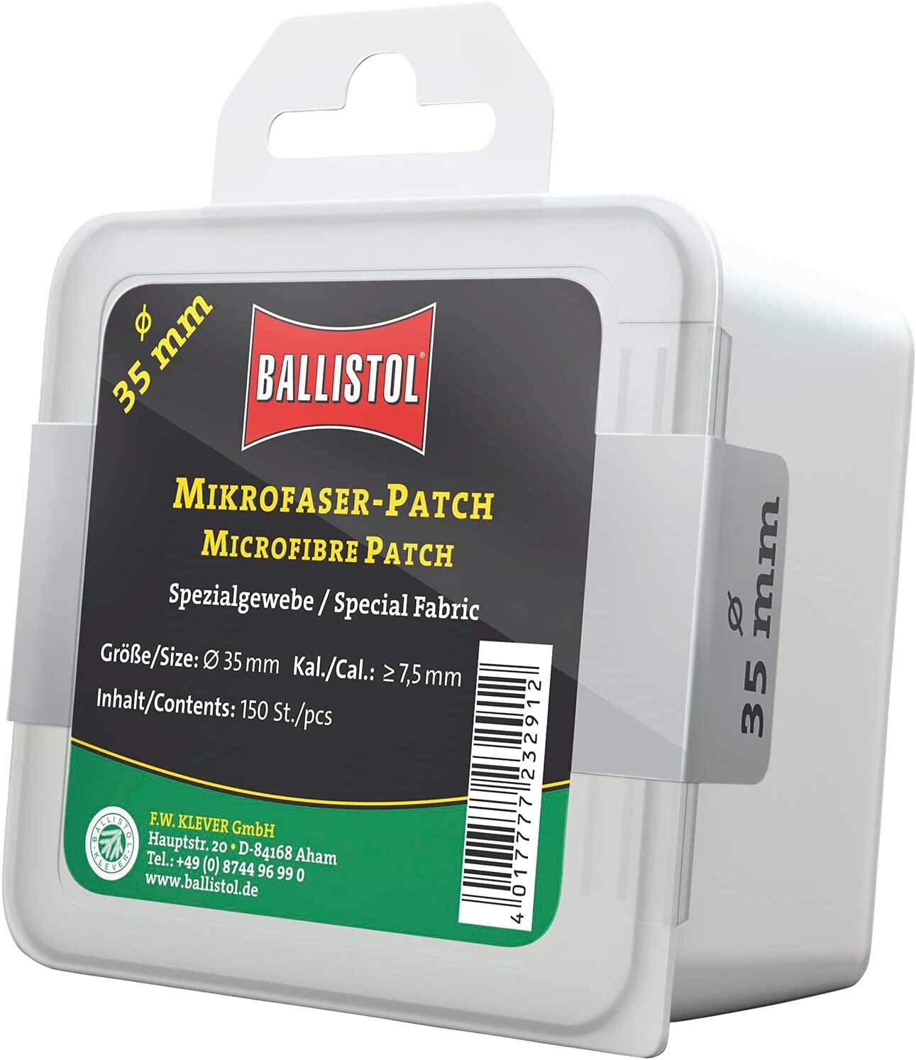 BALLISTOL Microfaser-Patch rund 35mm Kal.7,5mm