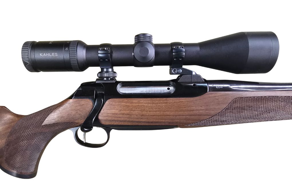 gebr. SAUER 202 Stahl mit orig. SM montiertem KAHLES Helia CBX 2,5-10x50L Abs. 4LP, Zustand: Sehr gut