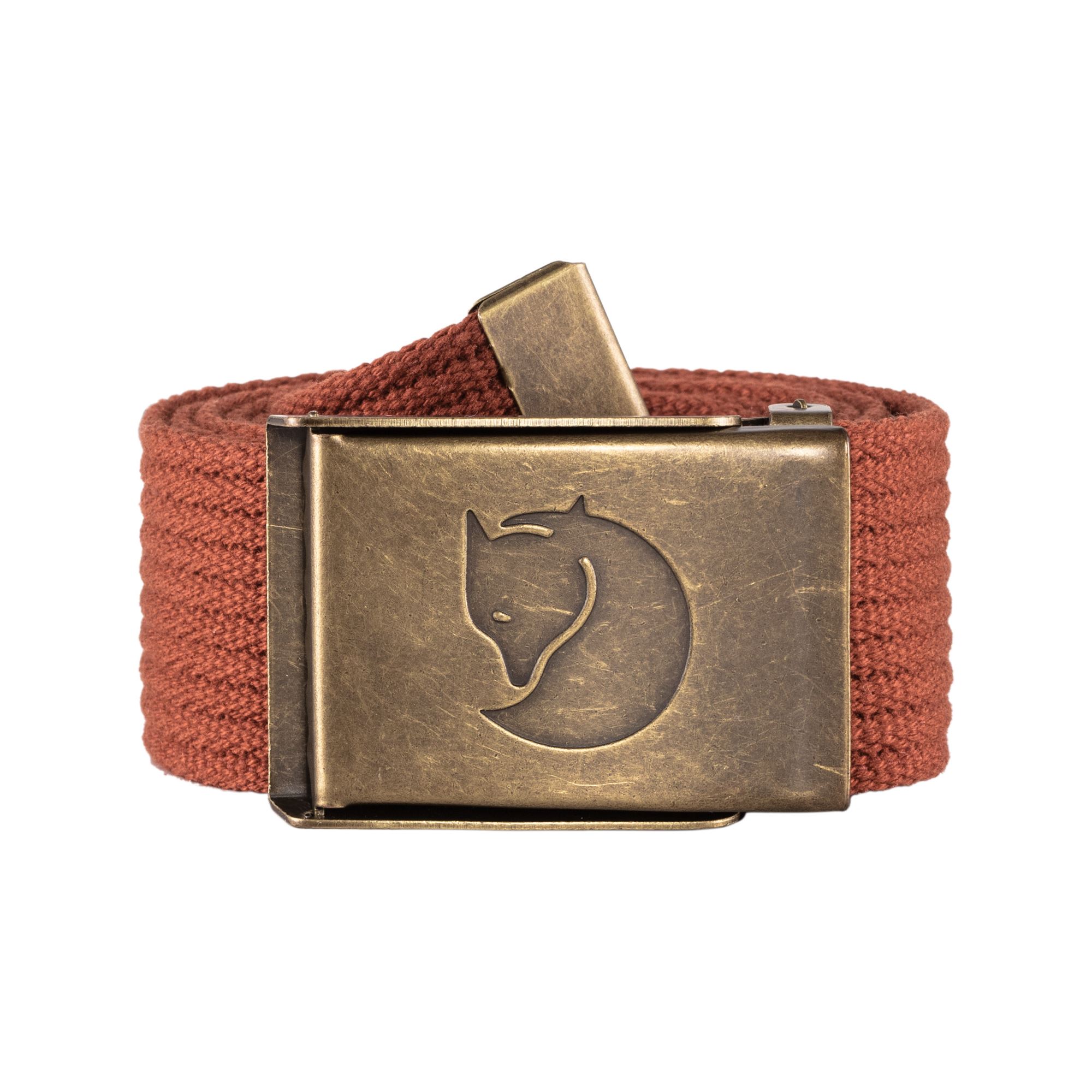 FJÄLL RÄVEN Canvas Brass Belt 4cm