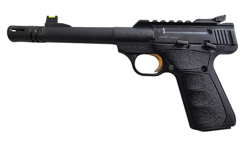 gebr. BROWNING Mod. Buck Mark mit Mündungsbremse, Zustand: Sehr gut, NPR: € 765,00