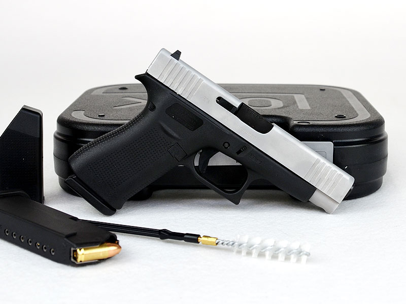 GLOCK 48 Silver Slide Slim 10 Schuss  9mm Luger