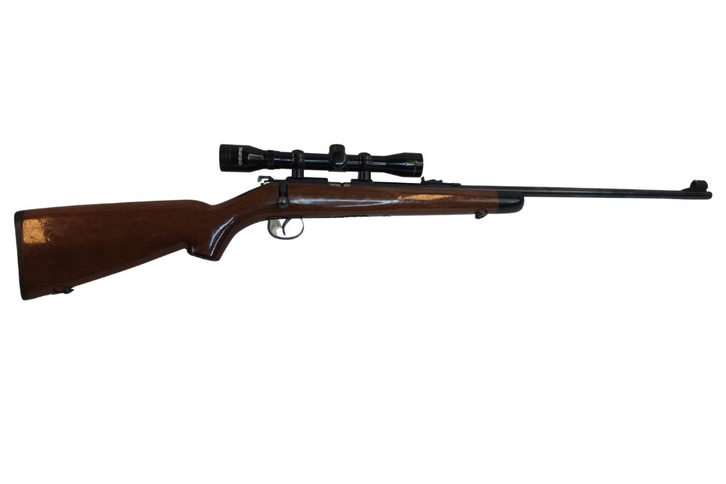 gebr. NORINCO JW15 Holzschaft mit montierten TASCO Pronghorn 4x32 Abs. Plex, Zustand: Sehr gut