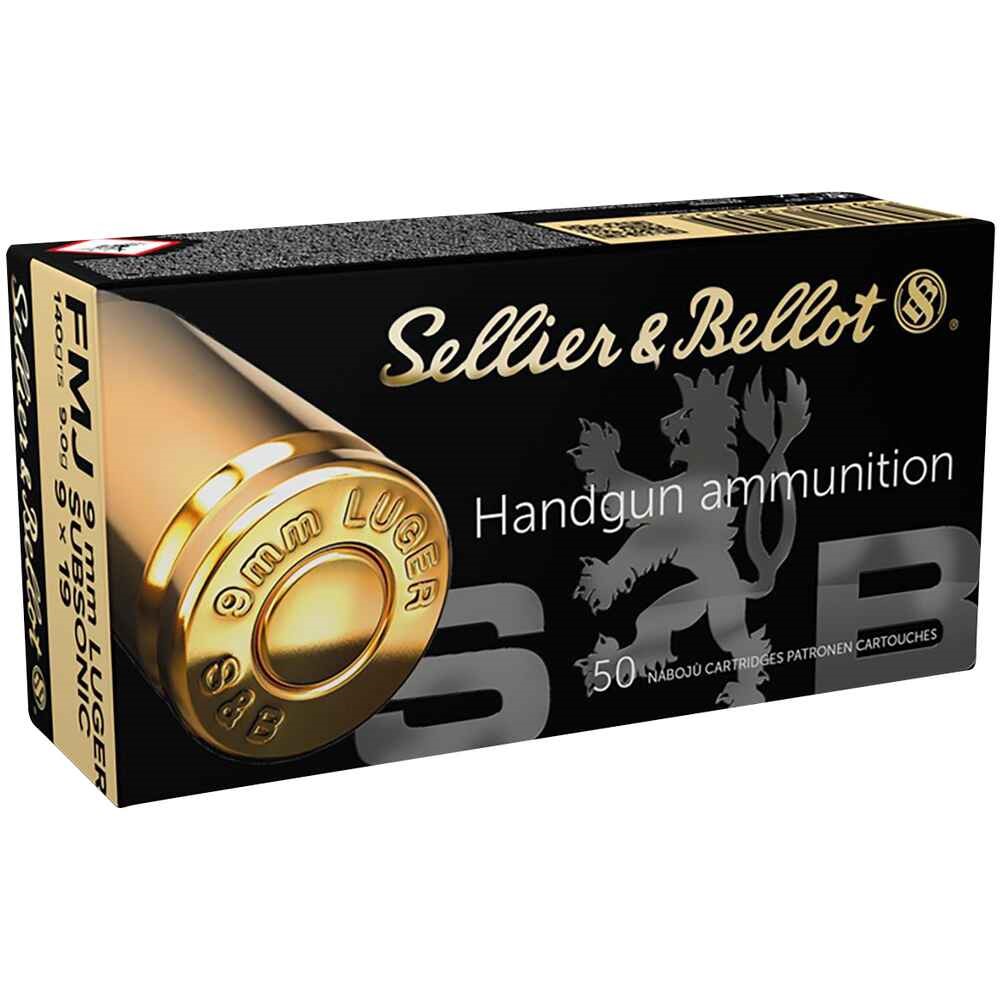 S&B 9 mm Luger Subsonic 9,7g/150gr