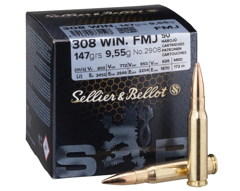 S&B .308 Win. FMJ 11,7g/180gr 50er Schüttpackung