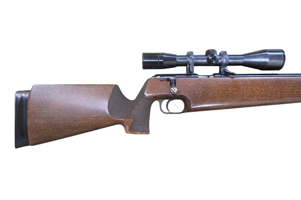 gebr. ANSCHÜTZ KK-Match mit Fixmontage montiertes KAHLES Helia 6x42S2 Abs. 6, Zustand: Gut