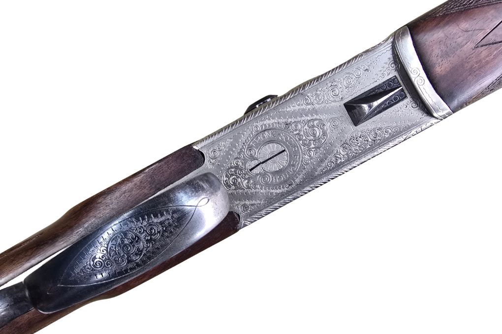 gebr. Franz SODIA Ferlacher Bockbüchsflinte, mit SEM montiertes SWAROVSKI Habicht 6x42S Abs. 7A, Zustand: Gut - Schrotkaliber 16/70
