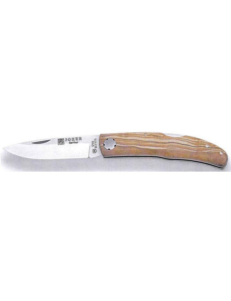 JOKER Setter Taschenmesser Olivenholz 