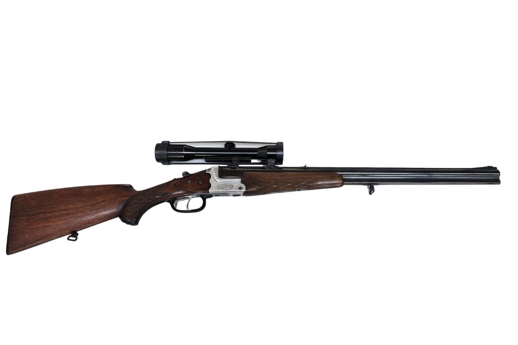 gebr. HEYM Bockbüchsflinte mit SEM montiertem Hensoldt 4x32, Zustand: Gut, Kaliber: 16/70