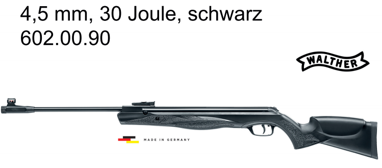 WALTHER Parrus 30 Joule schwarz